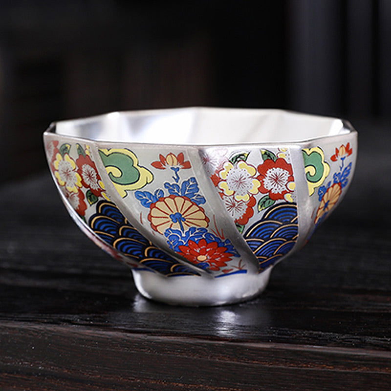 Buddha Stones Chrysanthemum Flowers Ceramic Teacup Kung Fu Tea Cup - image 15