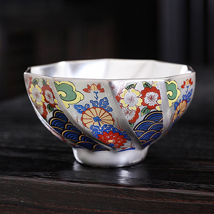 Buddha Stones Chrysanthemum Flowers Ceramic Teacup Kung Fu Tea Cup - image 15