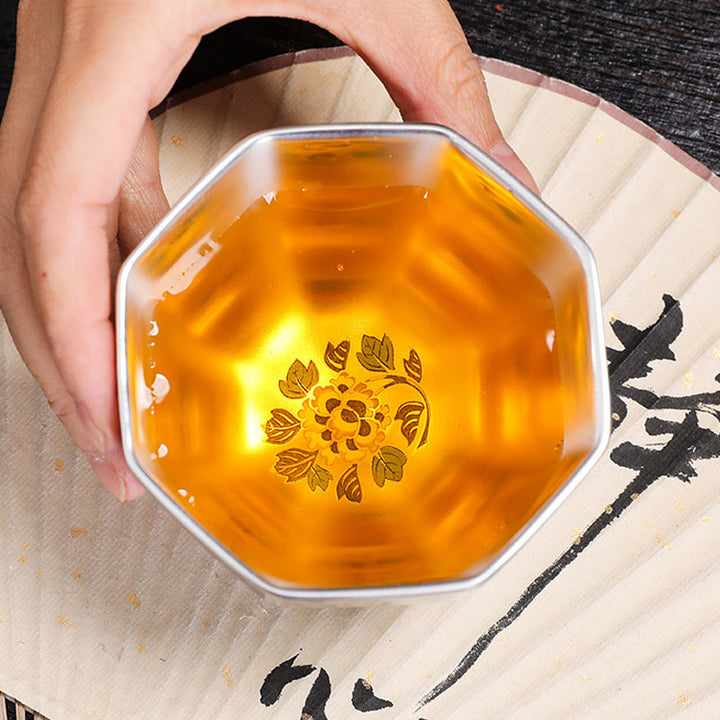 Buddha Stones Chrysanthemum Flowers Ceramic Teacup Kung Fu Tea Cup - image 12