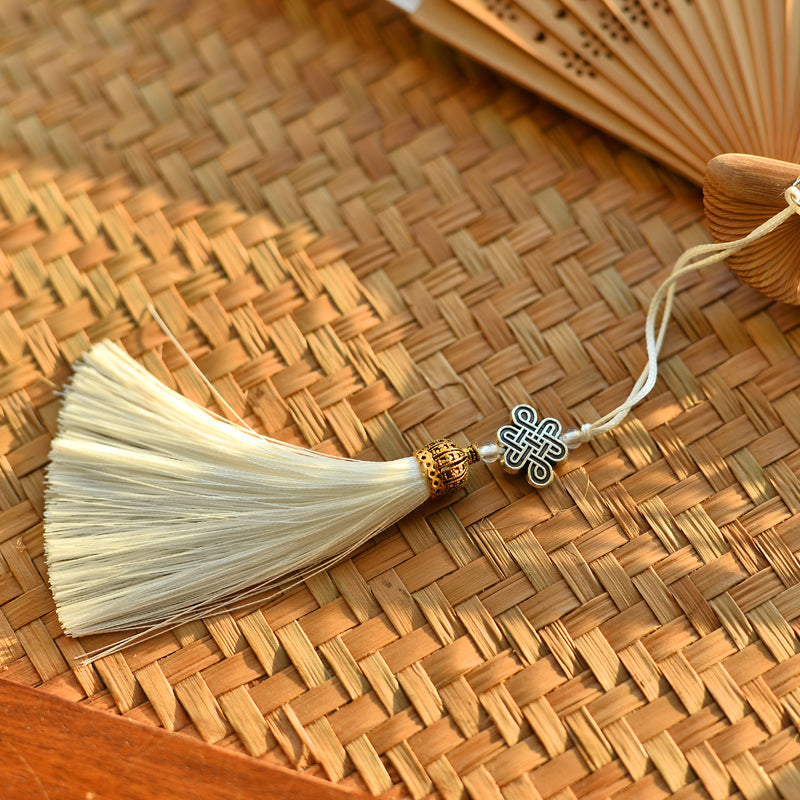 Buddha Stones Cherry Blossoms Sakura Handheld Bamboo Folding Fan 21cm - image 5