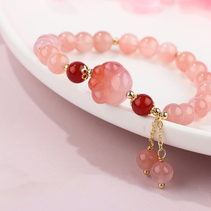 Buddha Stones Natural Yanyuan Agate Cat Claw Paw Positive Bracelet - image 2