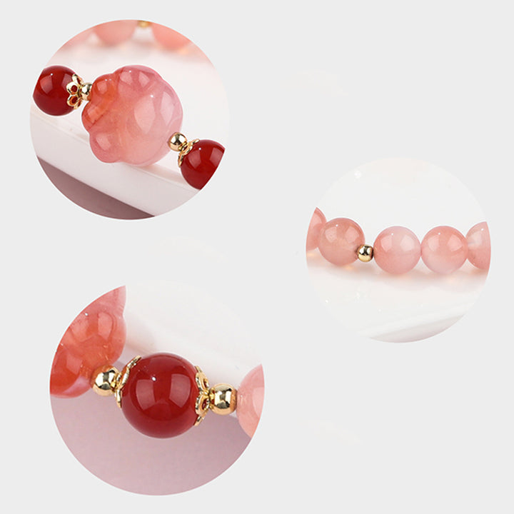 Buddha Stones Natural Yanyuan Agate Cat Claw Paw Positive Bracelet - image 5