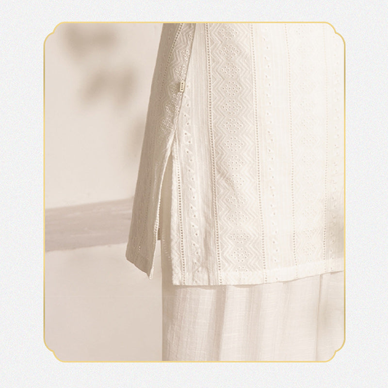 Buddha Stones 2Pcs Long Sleeve Yoga Clothing Meditation Clothing Top Pants Women's Set - image 6