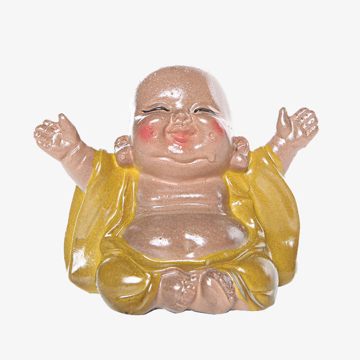 Buddha Stones Color Changing Laughing Buddha Resin Tea Pet Wealth Home Figurine Decoration - image 10