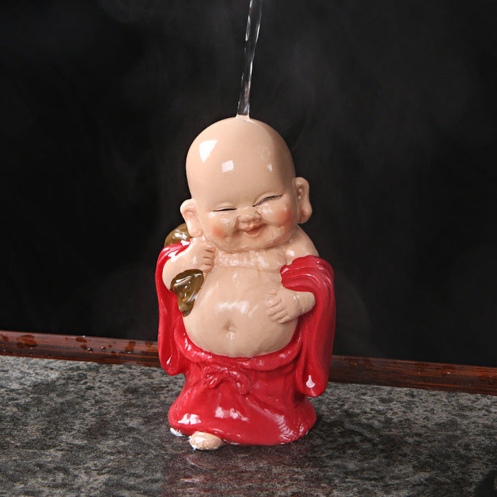 Buddha Stones Color Changing Laughing Buddha Resin Tea Pet Wealth Home Figurine Decoration - image 15