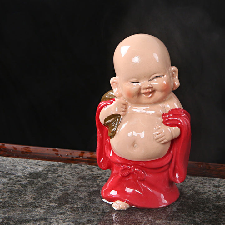 Buddha Stones Color Changing Laughing Buddha Resin Tea Pet Wealth Home Figurine Decoration - image 16