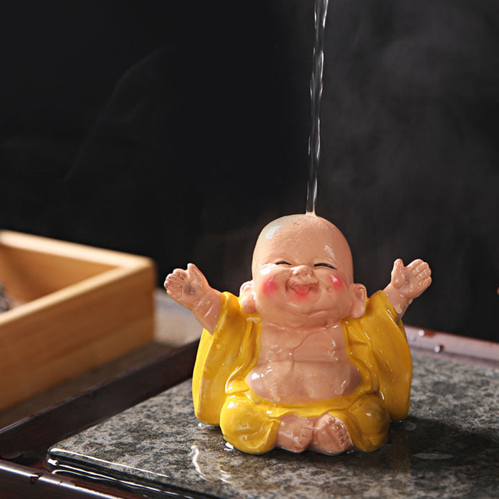 Buddha Stones Color Changing Laughing Buddha Resin Tea Pet Wealth Home Figurine Decoration - image 9