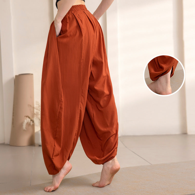 Buddha Stones Simple Design Trousers Sports Fitness Yoga Women's Yoga Pants - image 4