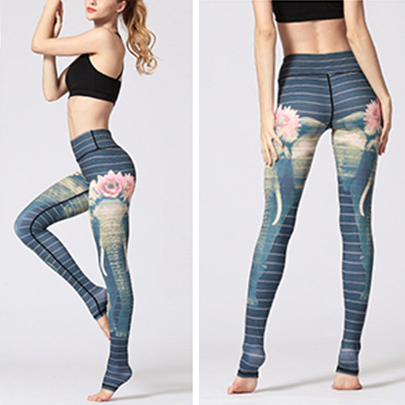 Buddha Stones Lotus Flower Floral Print Design Pants Sports Fitness Yoga Leggings Women's Yoga Pants - image 26