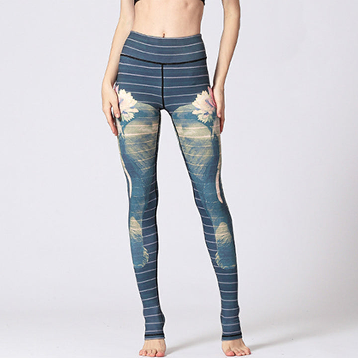 Buddha Stones Lotus Flower Floral Print Design Pants Sports Fitness Yoga Leggings Women's Yoga Pants - image 25