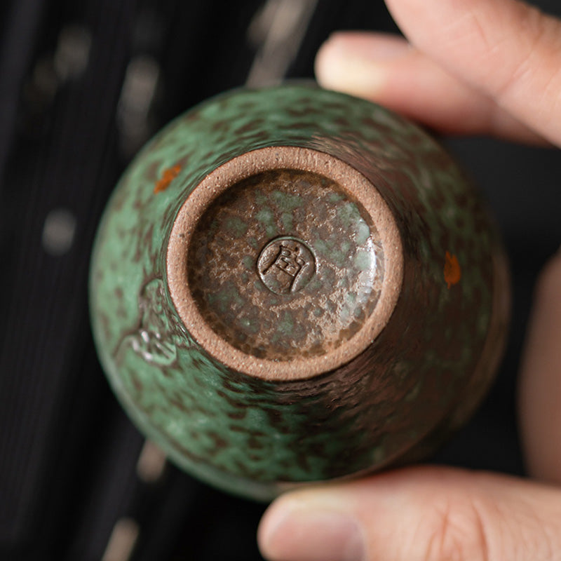 Buddha Stones Small Vintage Style Ceramic Teacup Kung Fu Tea Cup 50ml - image 3