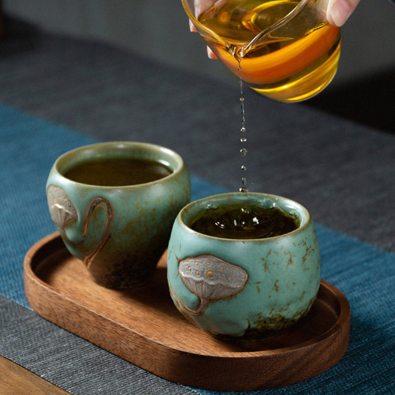 Buddha Stones Lotus Pod Engraved Teacup Kung Fu Tea Cup - image 1