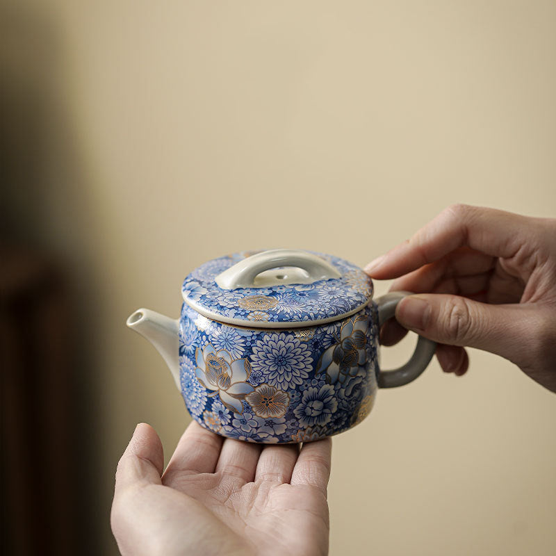 Buddha Stones Lotus Chrysanthemum Plum Blossom Flower Teacup Kung Fu Tea Cup Teapot - image 17