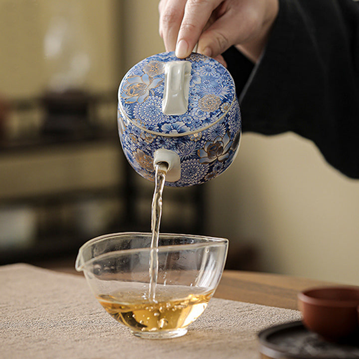 Buddha Stones Lotus Chrysanthemum Plum Blossom Flower Teacup Kung Fu Tea Cup Teapot - image 24
