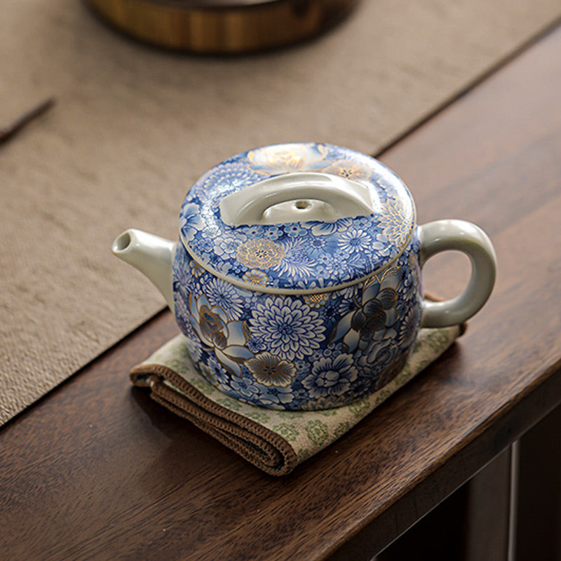 Buddha Stones Lotus Chrysanthemum Plum Blossom Flower Teacup Kung Fu Tea Cup Teapot - image 16