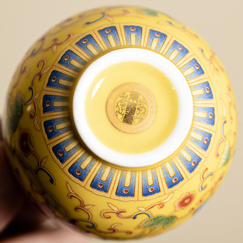 Buddha Stones Lotus Flower Pod Pattern Ceramic Teacup Kung Fu Tea Cup 80ml - image 6