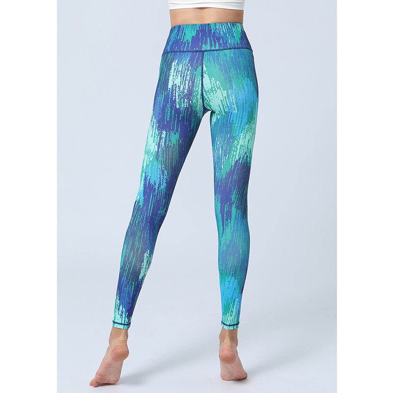 Buddha Stones Leaves Print Pants Sports Fitness Yoga High Waist Leggings Women's Yoga Pants - image 9