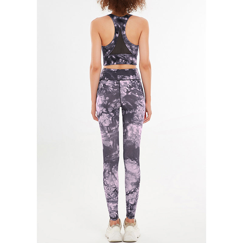 Buddha Stones 2Pcs Floral Flowers Print Crop Tank Top Pants Sports Gym Outfits Fitness Yoga Women's Yoga Sets - image 7