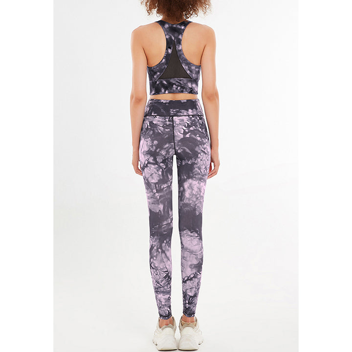 Buddha Stones 2Pcs Floral Flowers Print Crop Tank Top Pants Sports Gym Outfits Fitness Yoga Women's Yoga Sets - image 7