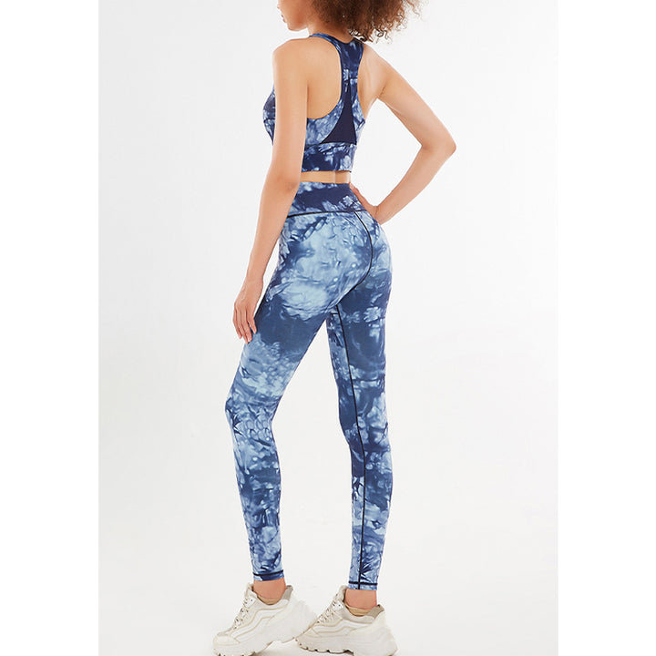 Buddha Stones 2Pcs Floral Flowers Print Crop Tank Top Pants Sports Gym Outfits Fitness Yoga Women's Yoga Sets - image 9