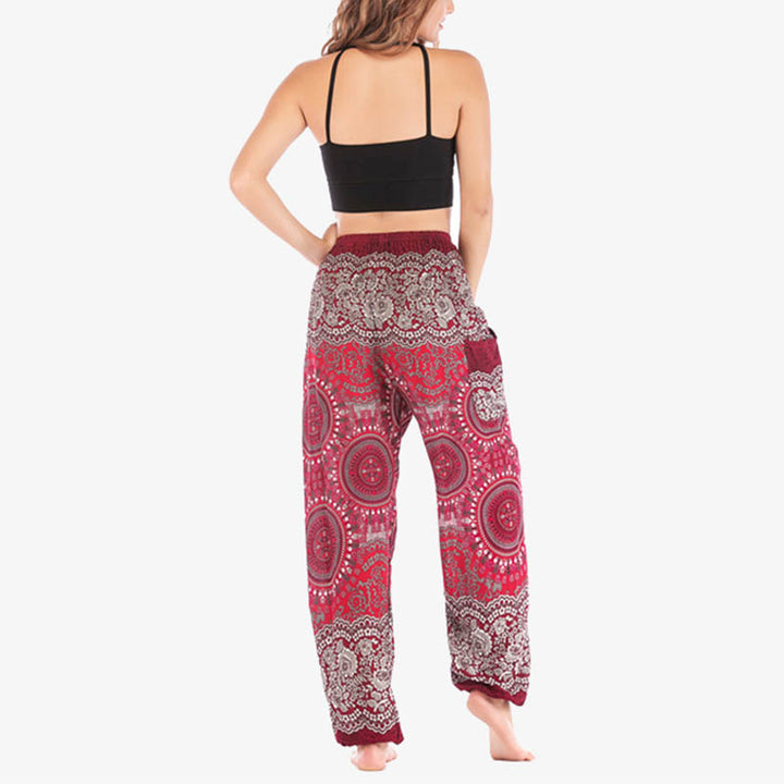 Buddha Stones Boho Loose Harem Trousers Women's Yoga Pants - image 30