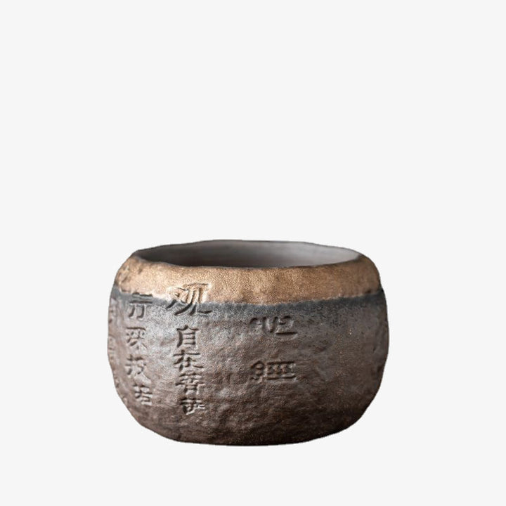 Buddha Stones Heart Sutra Engraved Ceramic Teacup Kung Fu Tea Cup 130ml - image 14