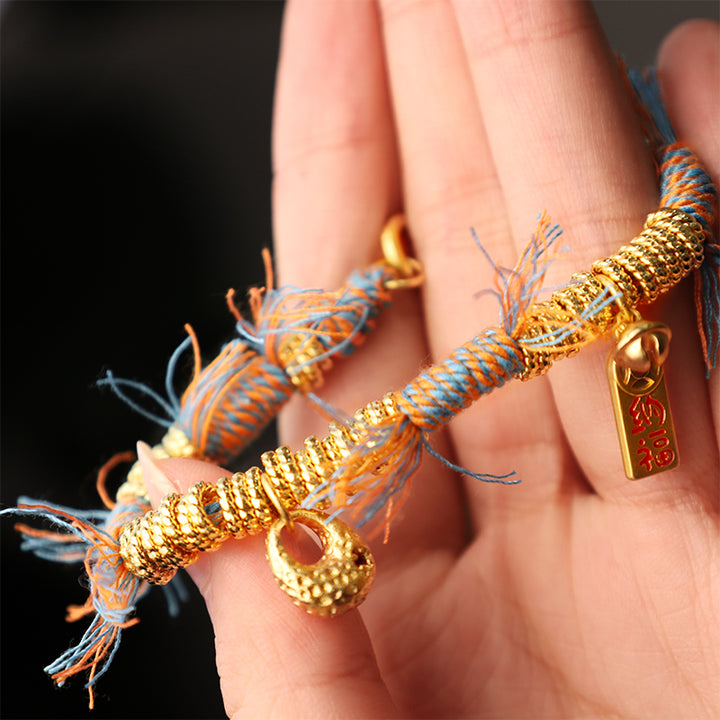 Buddha Stones Handmade Tibetan Lucky Fortune Multicolored Rope Braid Bracelet - image 2