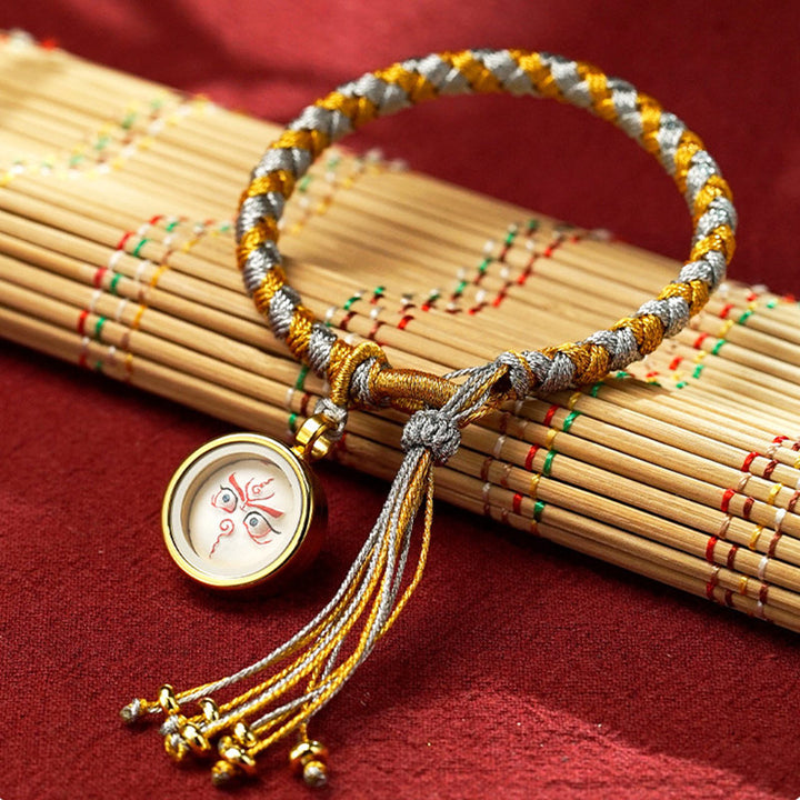 Buddha Stones Handmade Tibetan Five God Of Wealth Dragon Scale Rope Luck Braid Bracelet - image 7