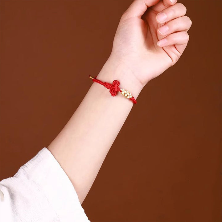 Buddha Stones Handmade Wenchang Knot Luck Strength Braided Rope Bracelet - image 7