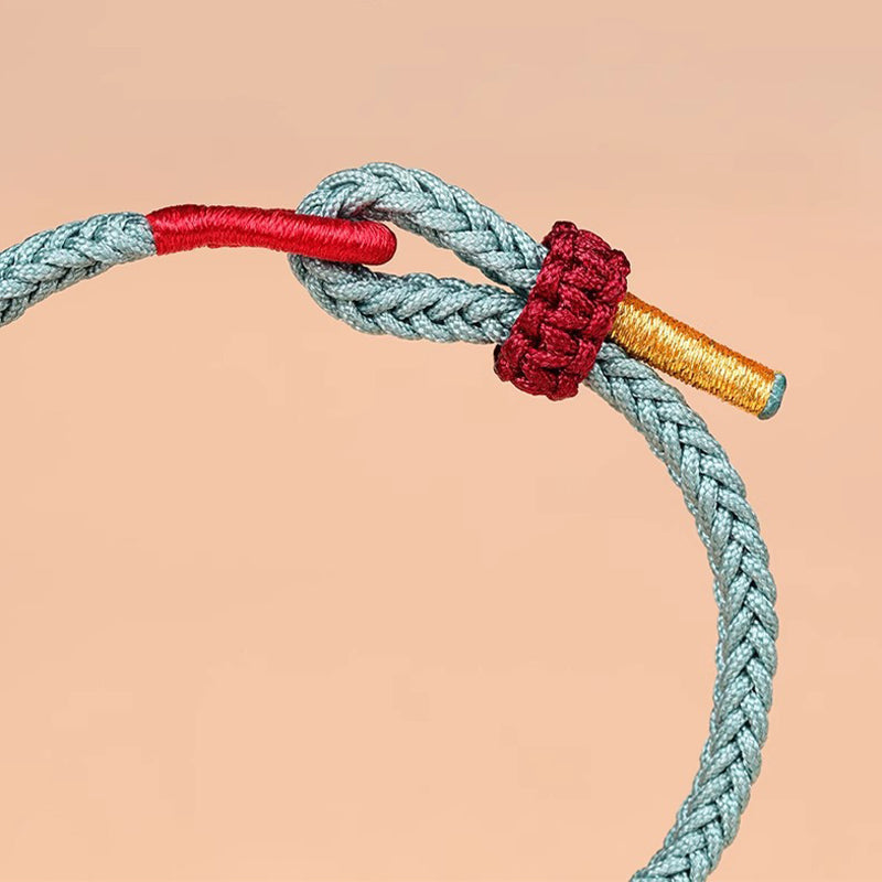 Buddha Stones Handmade Wenchang Knot Luck Strength Braided Rope Bracelet - image 3
