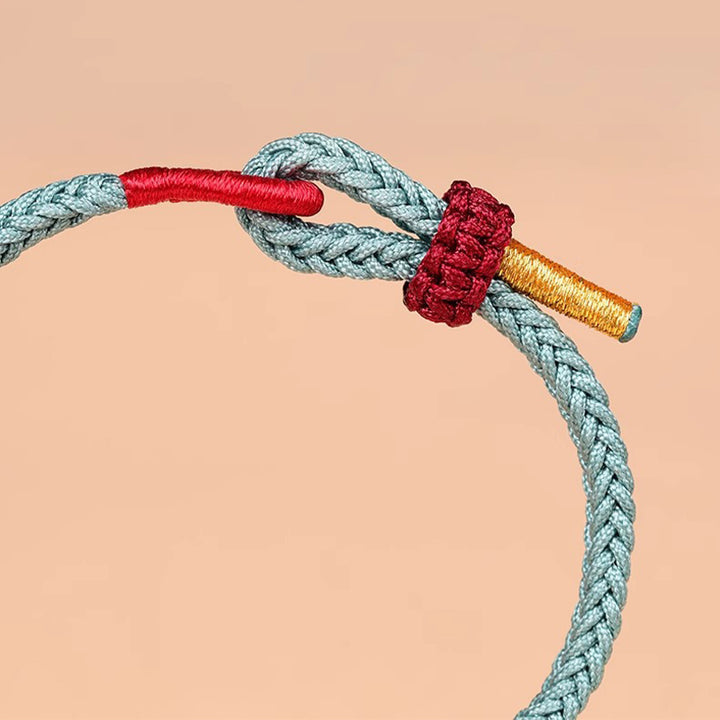 Buddha Stones Handmade Wenchang Knot Luck Strength Braided Rope Bracelet - image 3