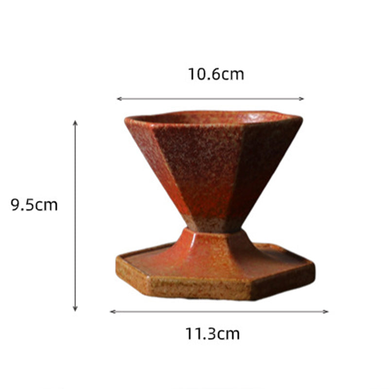 Buddha Stones Hexagon Design Ceramic Tea Coffee Mug Coffee Cup With Base 170ml - image 9