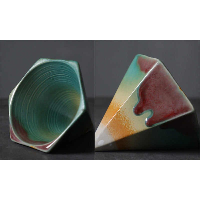 Buddha Stones Hexagon Design Ceramic Tea Coffee Mug Coffee Cup With Base 170ml - image 5
