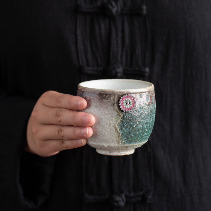 Buddha Stones Sunflower Kiln Change Ceramic Coffee Mug Tea Latte Espresso Coffee Cup 250ml - image 8