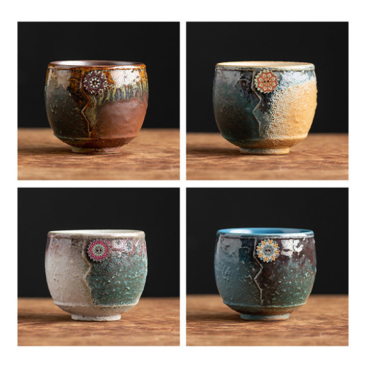 Buddha Stones Sunflower Kiln Change Ceramic Coffee Mug Tea Latte Espresso Coffee Cup 250ml - image 18
