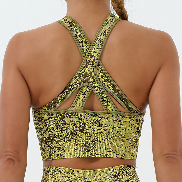 Buddha Stones Seamless Fitness Crop Tank Top High Waist Leggings Pants Sports Gym Yoga Outfits - Crop Tank - Light Green - US6，UK/AU10，EU38 (L)  - image 11