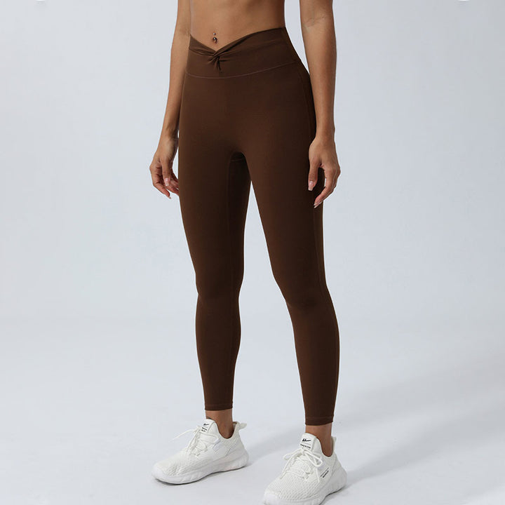 Buddha Stones Women Workout Long Sleeve Crisscross Backless Top Tee Leggings Sports Fitness Yoga Outfit - image 44