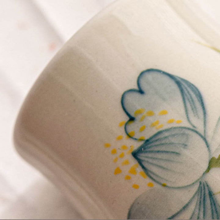 Buddha Stones Hand Painted Lotus Flower Ceramic Teacup Kung Fu Tea Cup - image 3