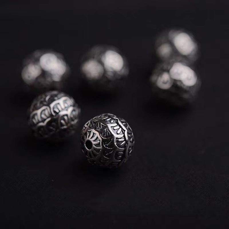 Buddha Stones Lava Rock Fish Scales Bead Healing Bracelet - image 5