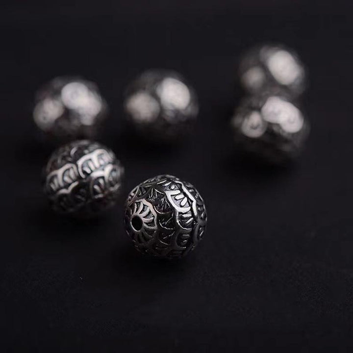 Buddha Stones Lava Rock Fish Scales Bead Healing Bracelet - image 5