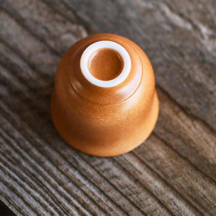 Buddha Stones Small Dunhuang Frescoes Lotus Ceramic Teacup Kung Fu Tea Cup 90ml - image 5