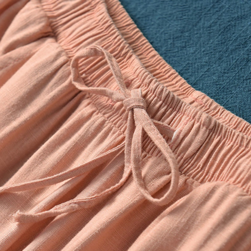 Buddha Stones Plain Wide Leg Pants Dance Women's Yoga Pants With Pockets - image 37