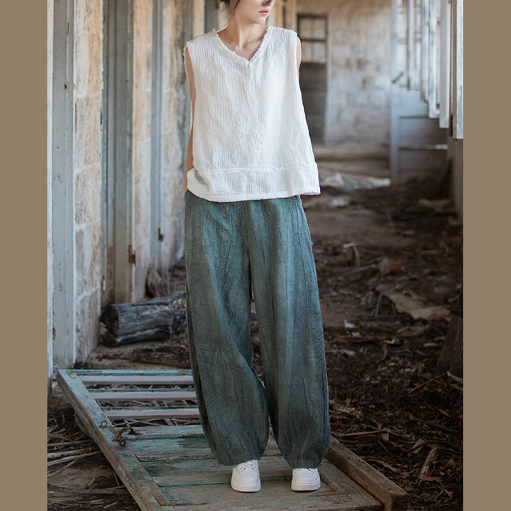 Buddha Stones Retro Tie Dye Harem Pants Casual Women's Yoga Pants With Pockets - image 30