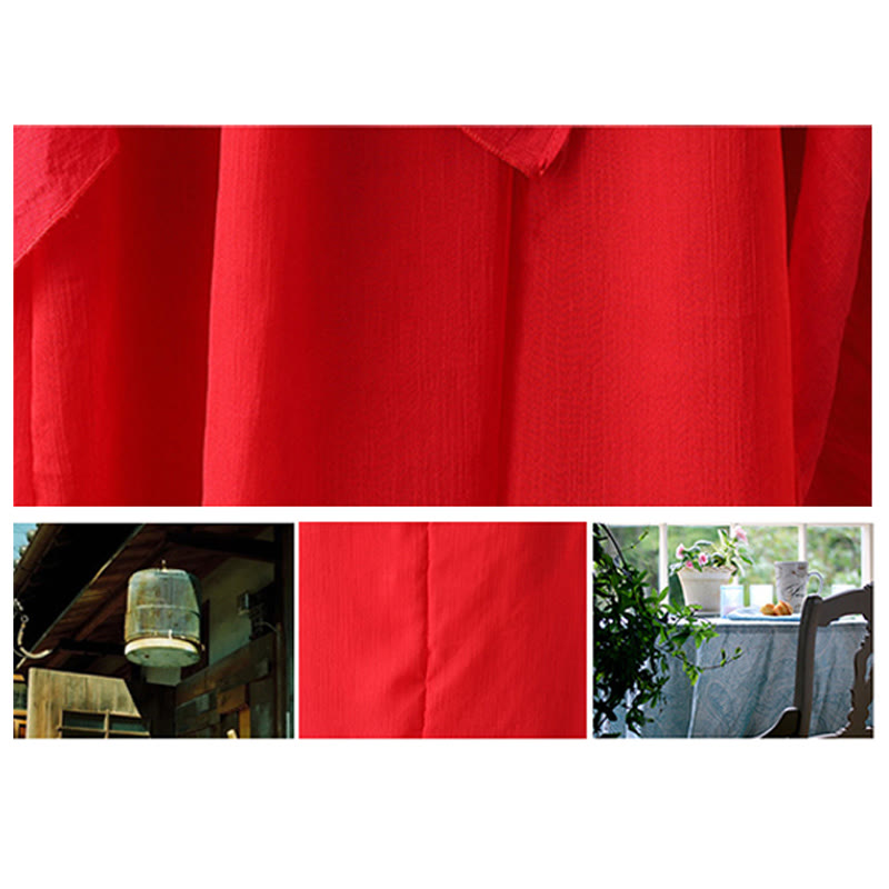 Buddha Stones V-Neck Midi Tunic Dress Wide Leg Pants Meditation Zen Practice Dance Clothing - image 18