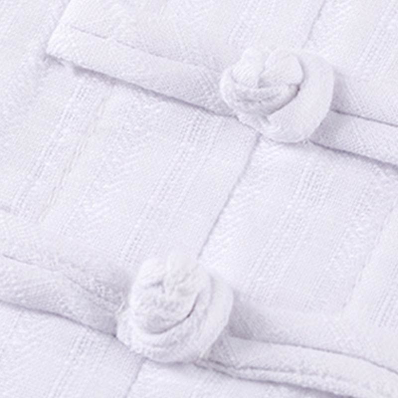 Buddha Stones 2Pcs Half Sleeve Shirt Top Pants Meditation Zen Tai Chi Linen Clothing Women's Set - image 10