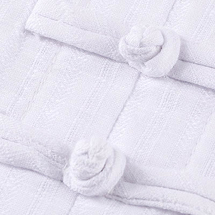 Buddha Stones 2Pcs Half Sleeve Shirt Top Pants Meditation Zen Tai Chi Linen Clothing Women's Set - image 10