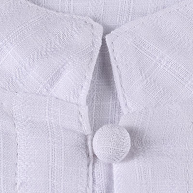 Buddha Stones 2Pcs Half Sleeve Shirt Top Pants Meditation Zen Tai Chi Linen Clothing Women's Set - image 9
