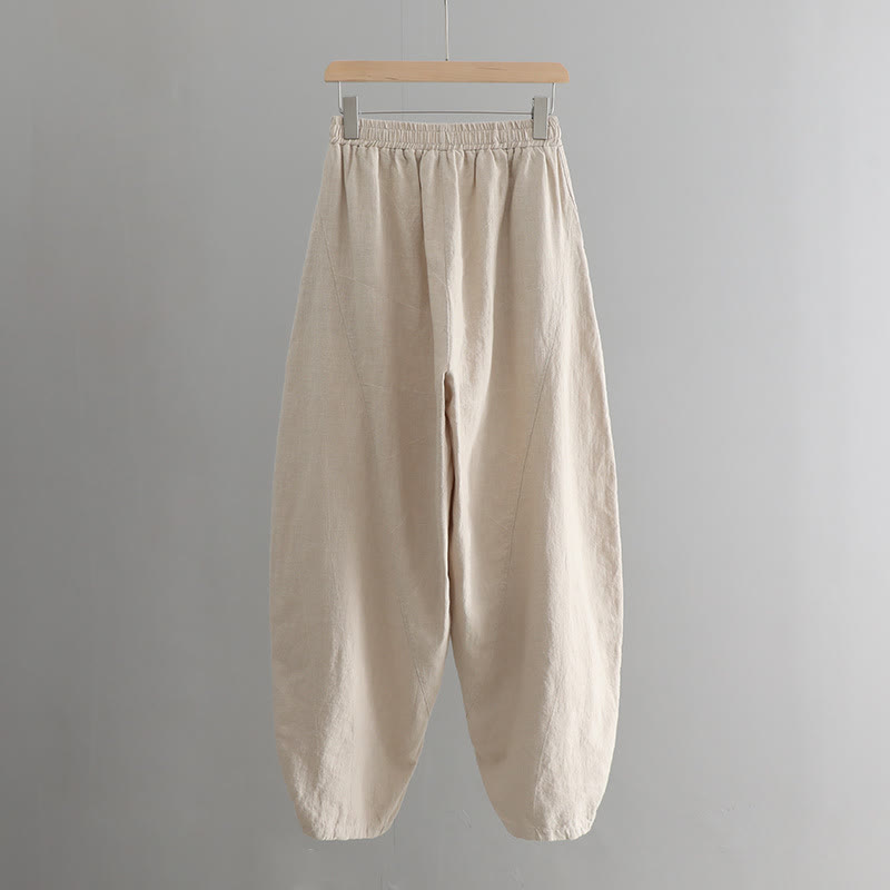 Buddha Stones Solid Color Loose Yoga Harem Pants With Pockets - image 17