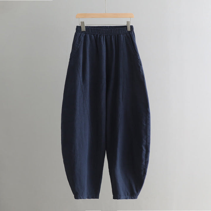 Buddha Stones Solid Color Loose Yoga Harem Pants With Pockets - image 24