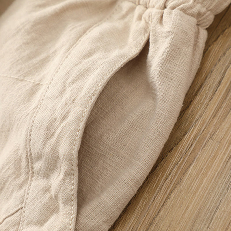 Buddha Stones Solid Color Loose Yoga Harem Pants With Pockets - image 12